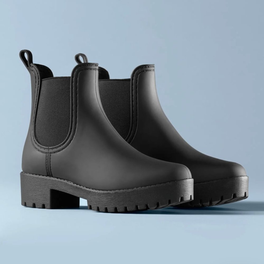 Jeffrey Campbell Chelsea Rain Boot Size 7 - Matte Black